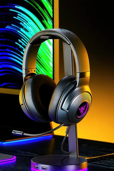 RAZER   Kraken V3 X Usb 7.1 Surround Kablolu Mikrofonlu Kulak Üstü Esports Gaming Oyuncu Kulaklığı ürün görseli 1