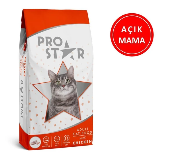 Prostar Tavuklu Kedi Maması 1 Kg AÇIK ürün görseli 1
