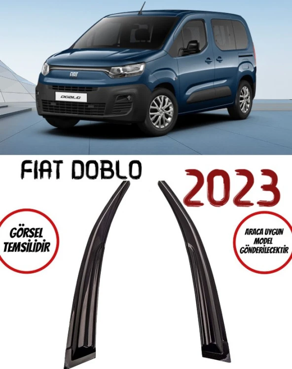 Fiat Doblo 2023 Cam Rüzgarlığı 2-li ürün görseli 1