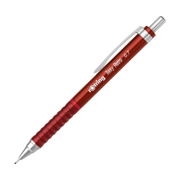 Rotring Versatil Kalem Tikky Retro Metalik Kırmızı 0.7 MM Uçlu Kalem (12 Li Paket) ürün görseli 1