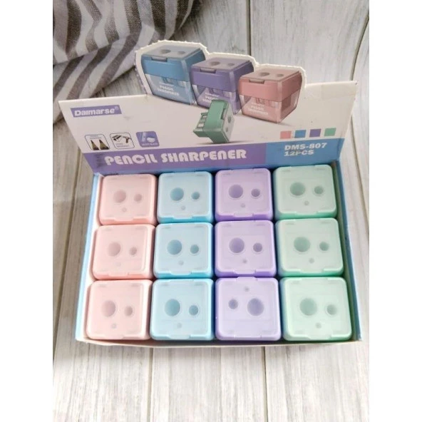 Daimarse Kalemtraş Çiftli Hazneli Kalemtıraş (12 Li Paket) ürün görseli 1