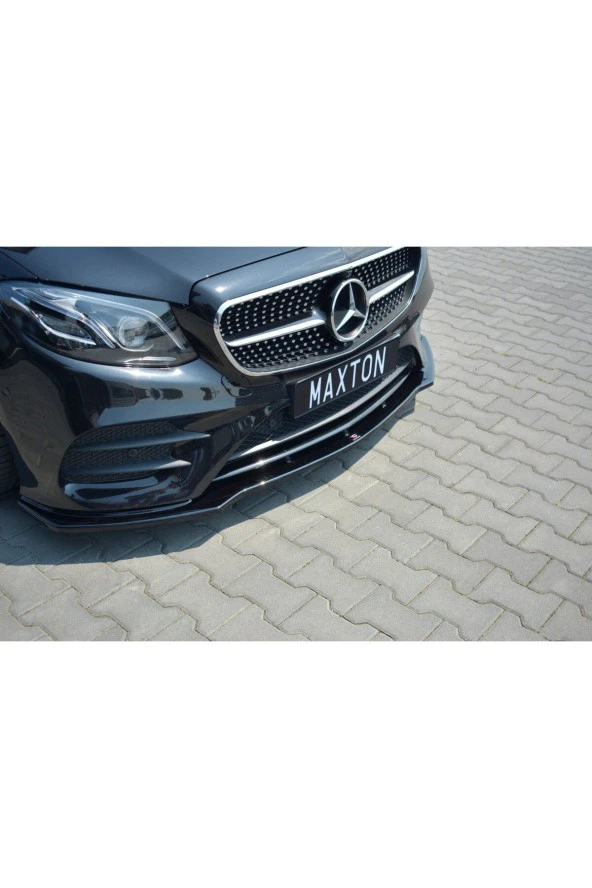 Mercedes W213 Ön Tampon Altı Lip 3 Parça Kulaklı 2014+ E Class ürün görseli 1