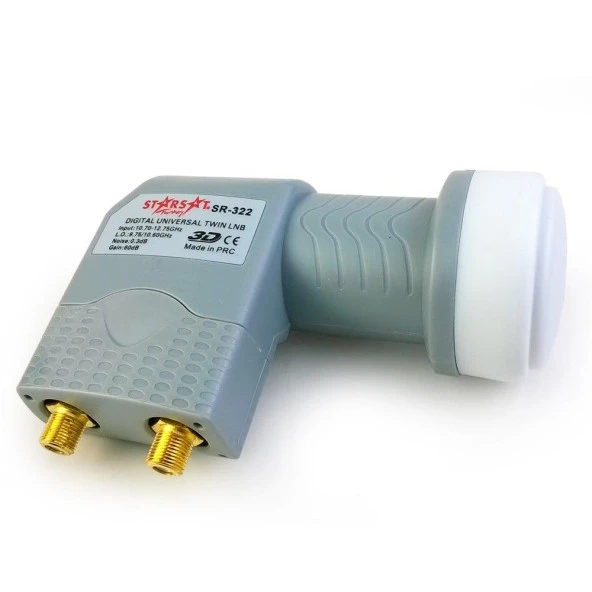 Starsat Çifli 2 Çıkışlı İkili Lnb Elembi -Gold Başlıklı ürün görseli 1