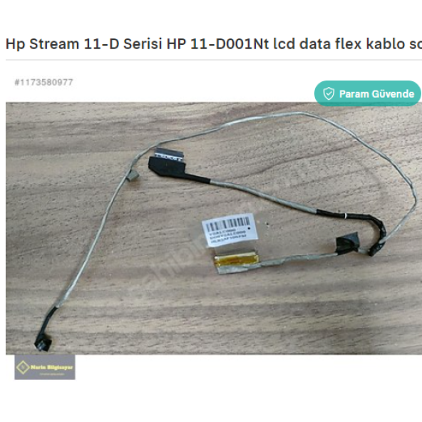 Hp Stream 11-D Serisi HP 11-D001Nt lcd data flex kablo sorunsuz ürün görseli 1
