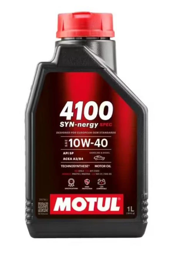 MOTUL 4100 SYN-NERGY SPEC 10W40 - 1 LİTRE ürün görseli 1