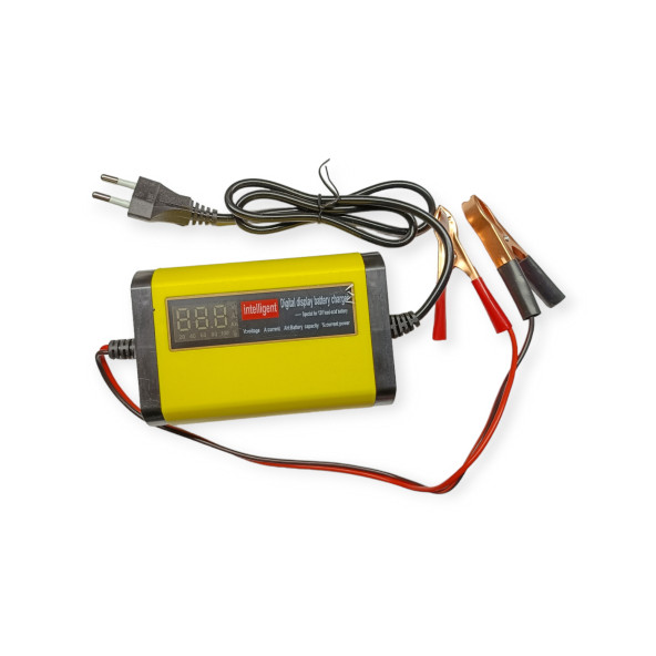 12V Akü Prizden Şarj Cihazı 12V 2A LCD Ekranlı Hızlı Şarj istasyonu ürün görseli 1