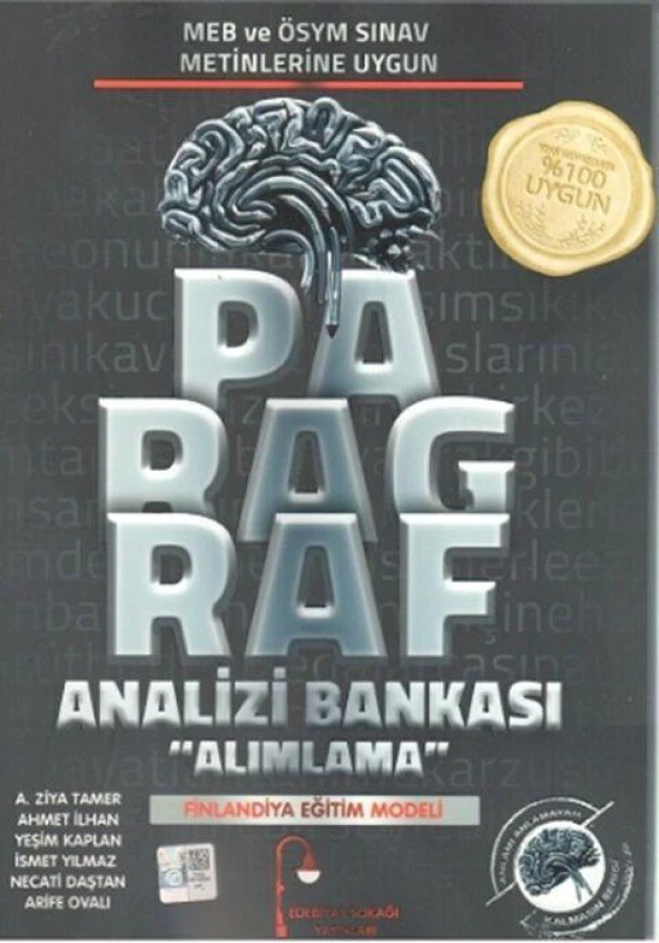 Paragraf Analizi Alımlama Soru Bankası Edebiyat Sokağı ürün görseli 1