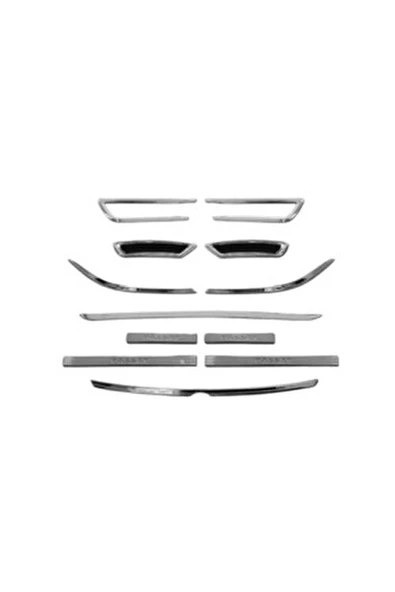 VW Passat B8 Krom Set 12 Parça 2015-2019 Model Arası Uyumlu Paslanmaz Çelik ürün görseli 1