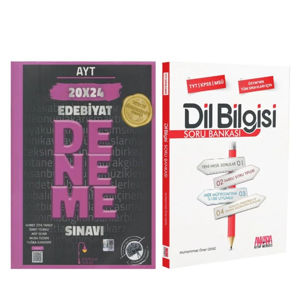 Edebiyat Sokağı AYT Edebiyat Deneme ve AKM Dil Bilgisi Soru Bankası Seti 2 Kitap ürün görseli 1
