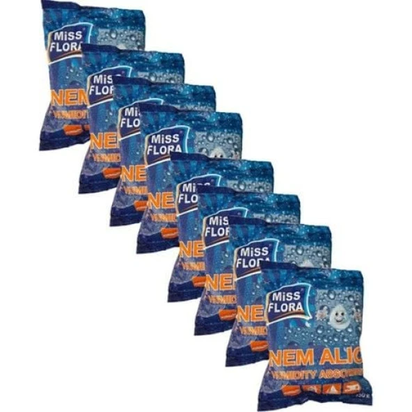 Miss Flora 8'li Süper Ekonomik Yedek Paket (8 adet 450 gr Nem Alıcı Yedek) ürün görseli 1