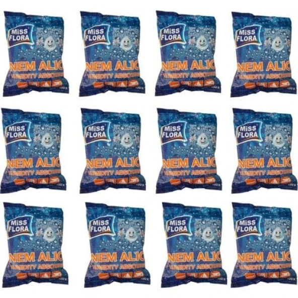 Miss Flora 12'lı Süper Ekonomik Yedek Paket (12 adet 450 gr Nem Alıcı Yedek) ürün görseli 1