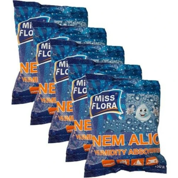 Miss Flora 5'li Süper Ekonomik Yedek Paket (5 adet 450 gr Nem Alıcı Yedek) ürün görseli 1