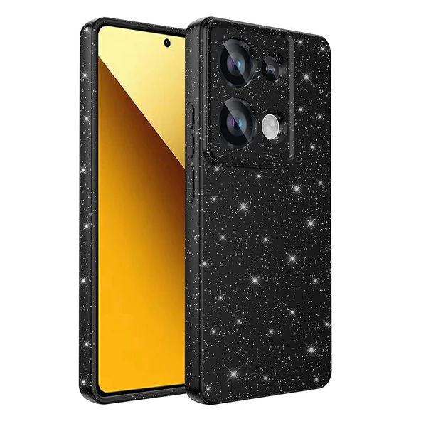 Gpack Xiaomi Poco M6 Pro Kılıf Koton Simli Silikon Arka Kapak Kamera Korumalı ürün görseli 1