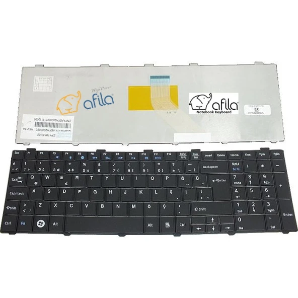 CP603850-01, MP-09R73SU-D85W Notebook Klavyesi - Siyah - TR ürün görseli 1