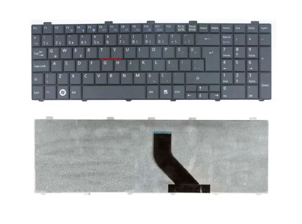 CP603850-01, MP-09R73SU-D85W Notebook Klavyesi - Siyah - TR - Resim 2