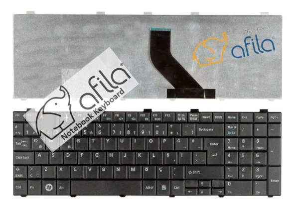 CP603850-01, MP-09R73SU-D85W Notebook Klavyesi - Siyah - TR - Resim 4