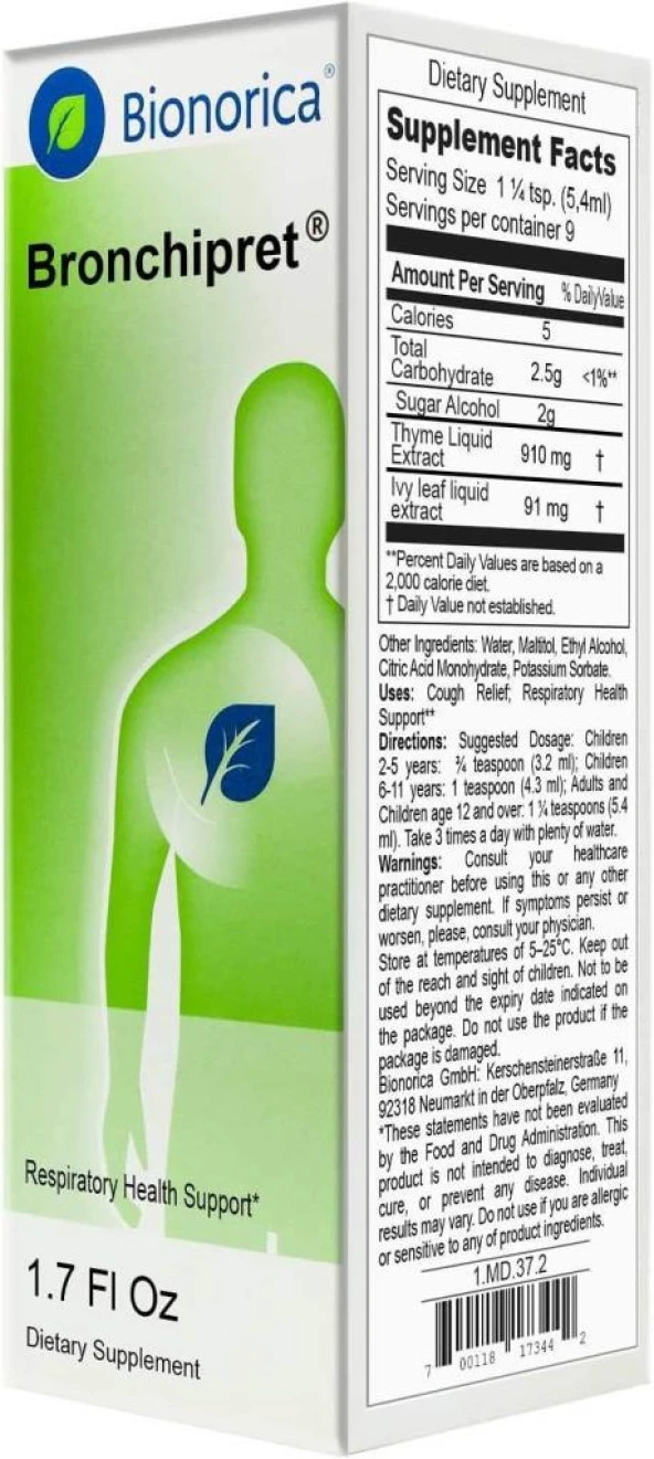 Bronchipret Şurup 100ml ürün görseli 1
