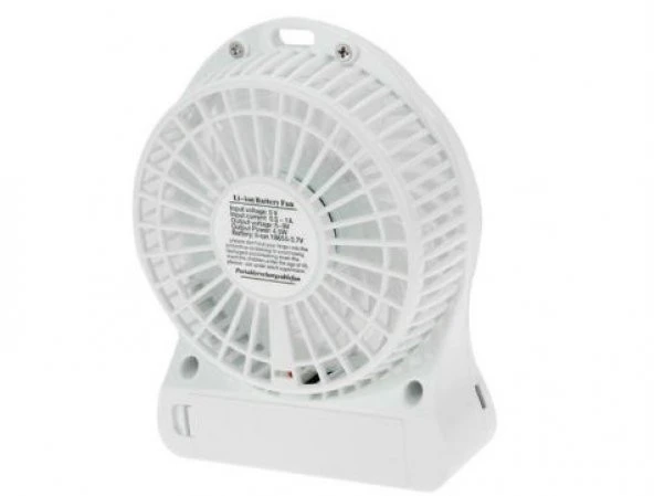 Şarjlı Taşınabilir Mini Fan - Vantilatör - Resim 3