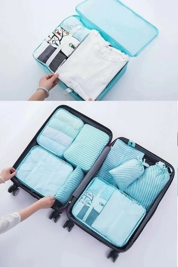 Bebek Anne Hastane Çantası Düzenleyici Organizer 6 Parça Set ürün görseli 1