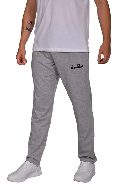 Diadora Florene - Erkek Pamuklu Açık Gri Eşofman Altı - DDFloreneAlt ürün görseli 1