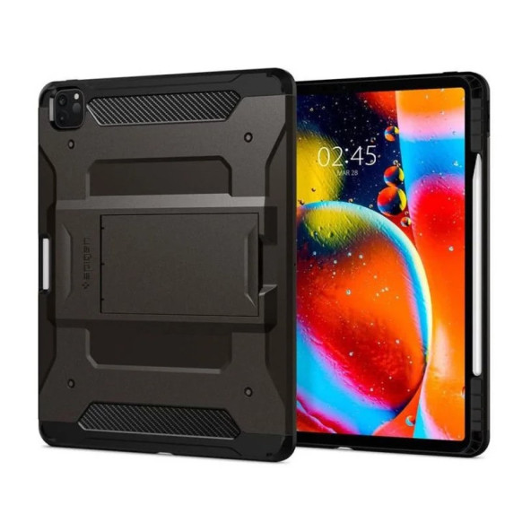 Spigen iPad Pro 11'' (2022 / 2021 / 2020 / 2018) Kılıf Tough Armor Pro Gunmetal - ACS01022 ürün görseli 1