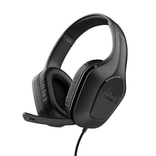 Trust GXT 415 Zirox Gaming Kulakl-Siyah ürün görseli 1