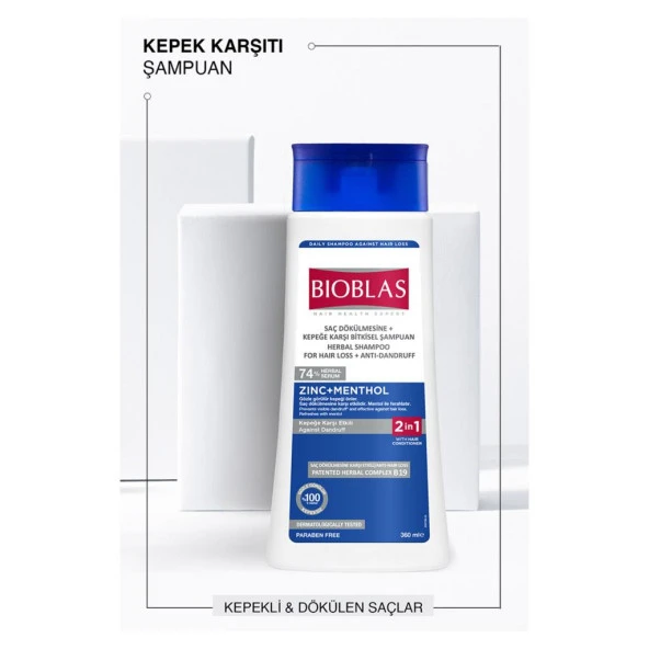 Bioblas Zinc Pyrition Kepeğe Karşı Şampuan 360 ML ürün görseli 1