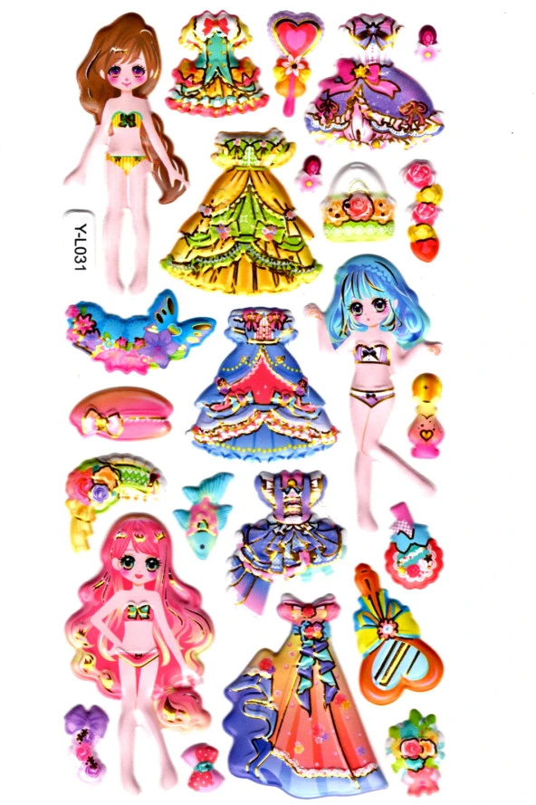 Sticker Kabartmalı Stiker Defter, Planlayıcı Etiket (limyl-031)-17x9cm- Renkli Model Giydirme ürün görseli 1