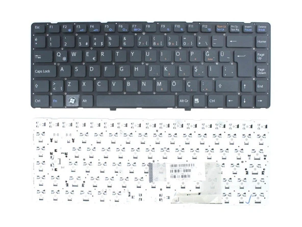 Sony Vaio VGN-NW280F/S, VGN-NW300, VGN-NW310F/S Klavye Siyah TR ürün görseli 1