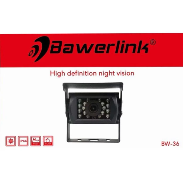 Bawerlink-BW-36 Kamyon İş Makinesi Arka Büyük Kasa Gece Görüşlü Kamera ürün görseli 1