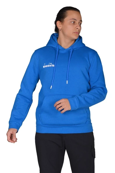 Diadora Bergamo - Erkek Saks Pamuklu Spor Sweatshirt - DDBER1030016 ürün görseli 1
