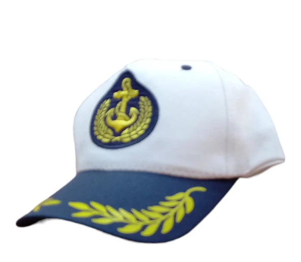 çocuk denizçi şapkası unisex model 52-54cm aralığı ayarlanabilir ürün görseli 1