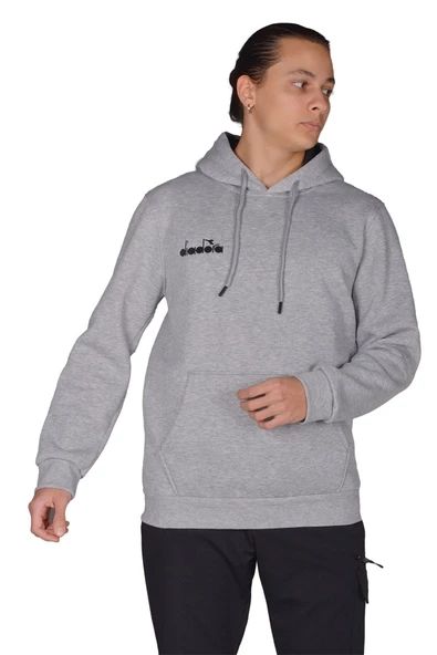 Diadora Bergamo - Erkek Grimelanj Pamuklu Spor Sweatshirt - DDBER1030016 ürün görseli 1
