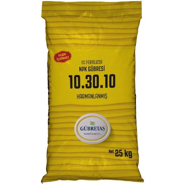 Gübretaş 10 30 10 + ME 25 Kg Damla Sulama Toz Gübre ürün görseli 1