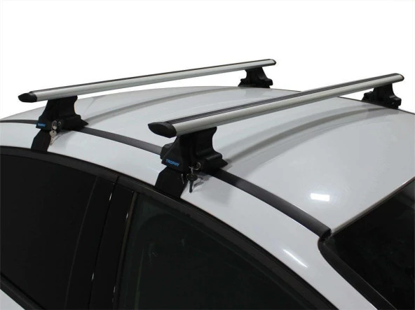 Toyota Prius + 2012-2015 Arası ile uyumlu Tavan Barı Tropybars Ara Atkı GRİ ürün görseli 1
