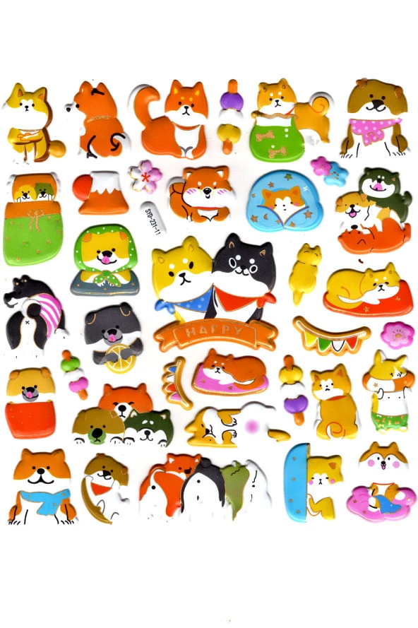 Sticker Kabartmalı Stiker Defter, Planlayıcı Etiket (Syd231-11)-20x18cm- Sevimli Kediler ürün görseli 1