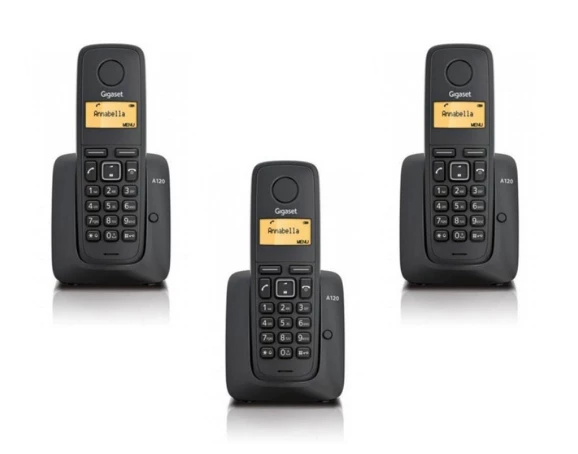 Gigaset 1 Harici 3 Dahili Dect Telsiz Kablosuz Telefon Santrali Siyah ürün görseli 1