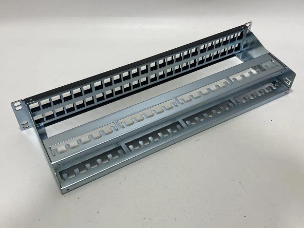 Corning 48 Port Boş Keystone Patch Panel 19inç CAXXSV-04808-C002 - Resim 6