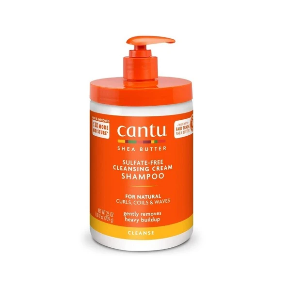 Cantu Kıvırcık ve Dalgalı Saçlar İçin Sülfat İçermeyen Temizleyici Krem Şampuan 709 gr ürün görseli 1