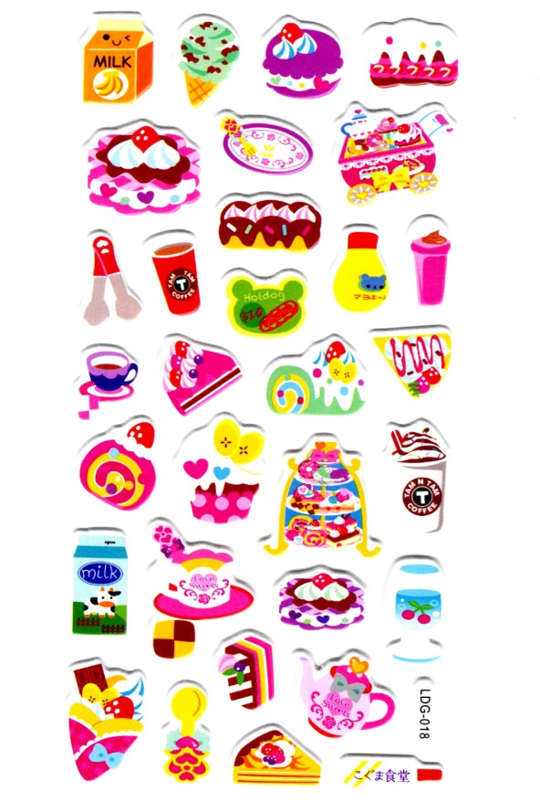 Sticker Kabartmalı Stiker Defter, Planlayıcı Etiket (Ldg018)-17x9 cm - Kek Pasta ürün görseli 1