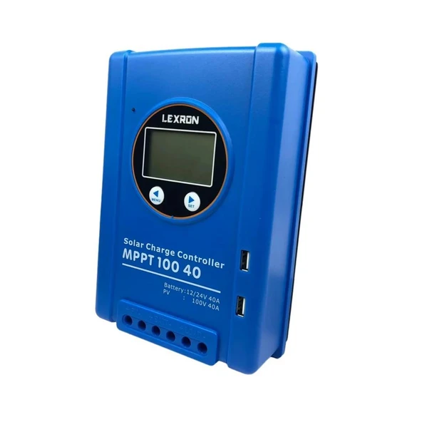 Lexron 40A Amper 12-24V MPPT Solar Güneş Akü Şarj Kontrol Cihazı ürün görseli 1