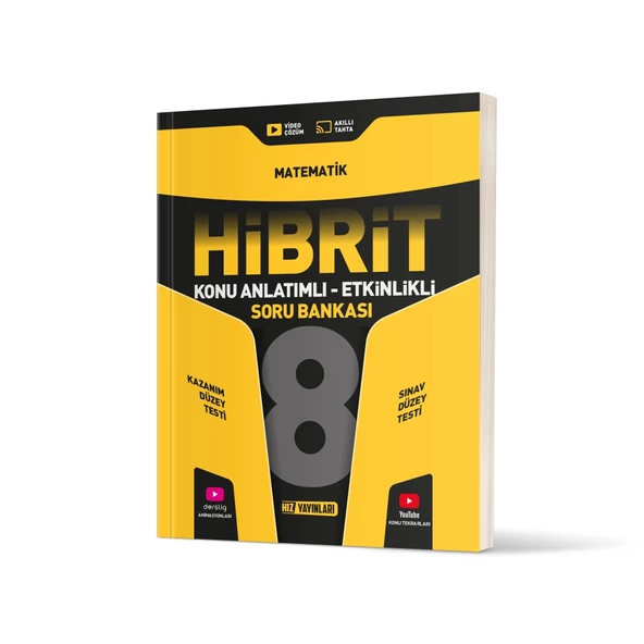 Hız Yayınları 8. Sınıf Matematik Konu Anlatımlı Etkinlikli Hibrit Soru Bankası ürün görseli 1