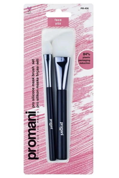 Promani 2'li Pro Silikon Maske Fırçası Seti Pr-456 ürün görseli 1