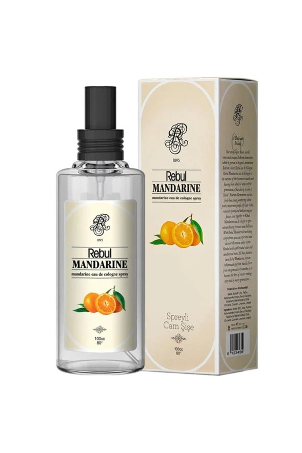 Rebul Mandarine Sprey Kolonya Plastik Şişe 125 ml ürün görseli 1