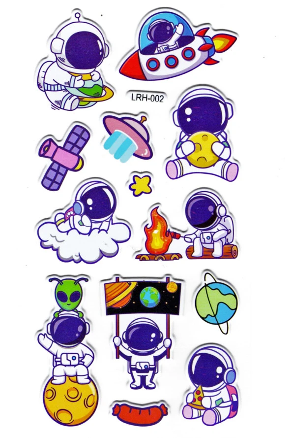 Sticker Kabartmalı Stiker Defter Planlayıcı Etiket (Lrh002)-17x9 cm- Astranot ürün görseli 1