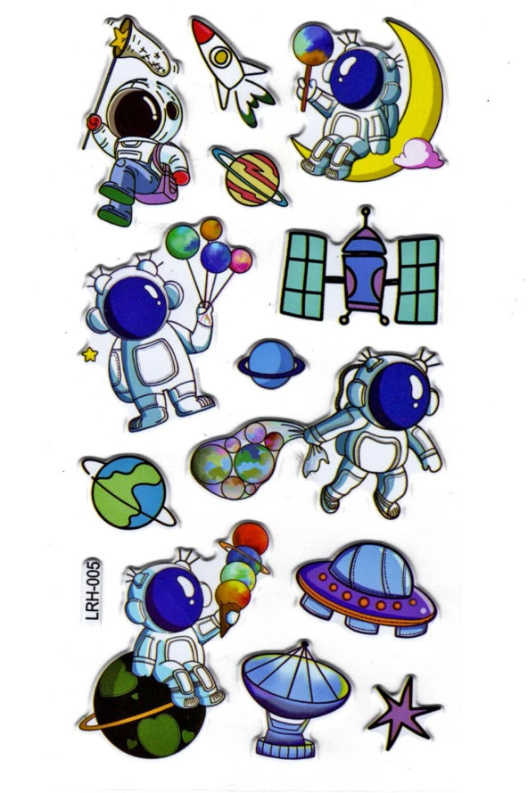 Sticker Kabartmalı Stiker Defter Planlayıcı Etiket (Lrh005)-17x9 cm- Astranot Komik ürün görseli 1