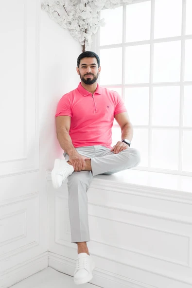 Paul Martin Fermuarlı Polo Yaka %100 Pamuk Regular Fit T-shirt ürün görseli 1