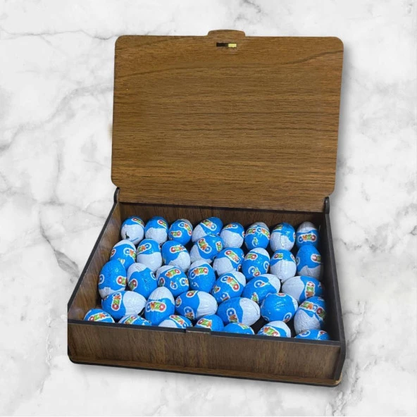 Ozmo Mini Yumurta ( 35 Adet ) Ahşap Hediye Kutusu Sevdiklerinize Hediye Ozmo Mini Eggs Ahşap Kutulu ürün görseli 1