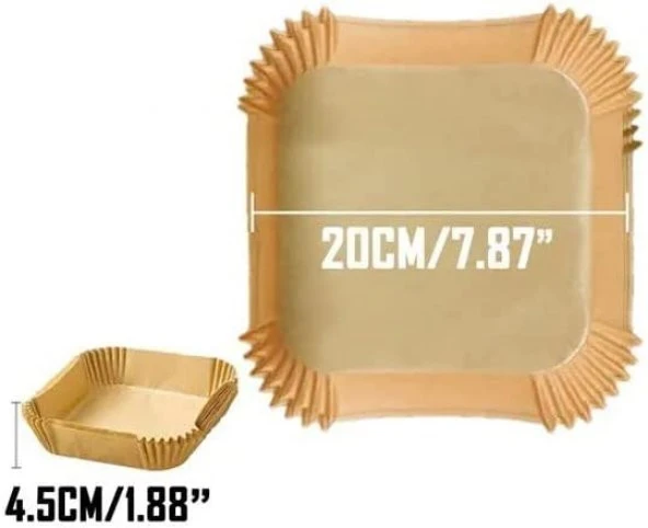 Airfreyer Fritöz Kağıdı Kare XL / XXL 100lü ürün görseli 1
