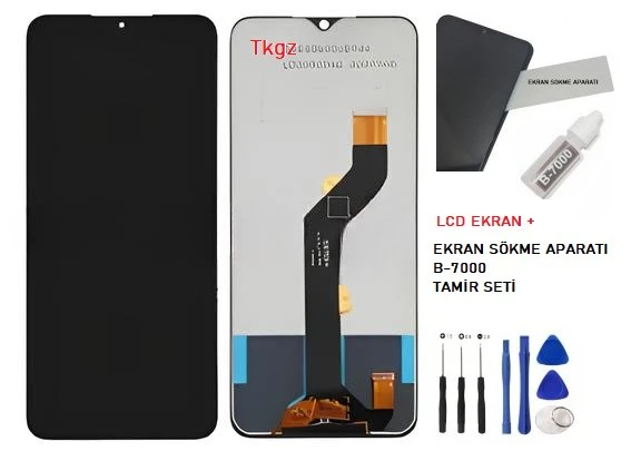 Infinix HOT 12 PRO Lcd Ekran Dokunmatik Orijinal Kalite + B-7000 + TAMİR SETİ ürün görseli 1